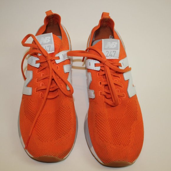 New Balance Rev Lite 247 Orange White Mesh Sneakers Shoes SAMPLE Men Size 10.5 ? - Picture 2 of 12